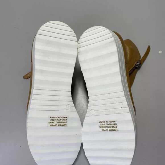 NEW SILENT D Nene To Zip Slip On Womens Size 9 Brown Leather Comfort Boot - Picture 3 of 6